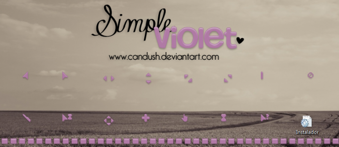 Simple Violet — простые курсоры нежного цвета