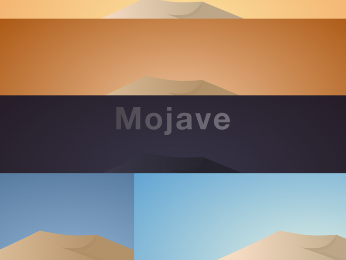 MojaveEdit — обои в духе macOS Mojave