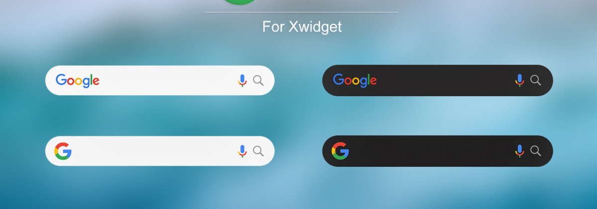 Google Search Bar — поисковая панель для XWidget