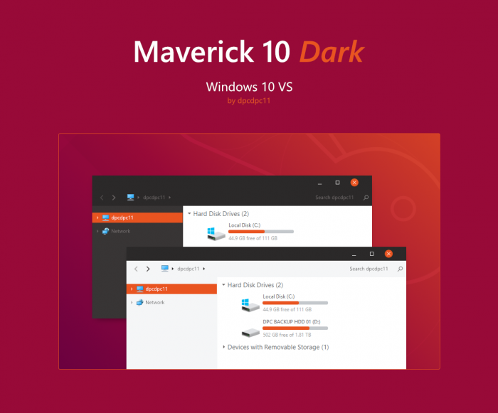 Maverick 10 Dark — современный вариант классической темы