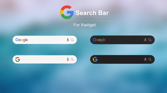 Google Search Bar     XWidget