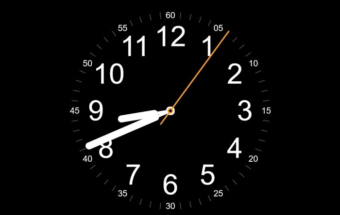 AppleWatchClock — крупные аналоговые часы