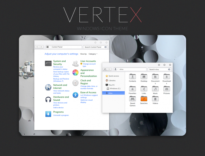 Vertex iPack — системные иконки в духе Linux и macOS
