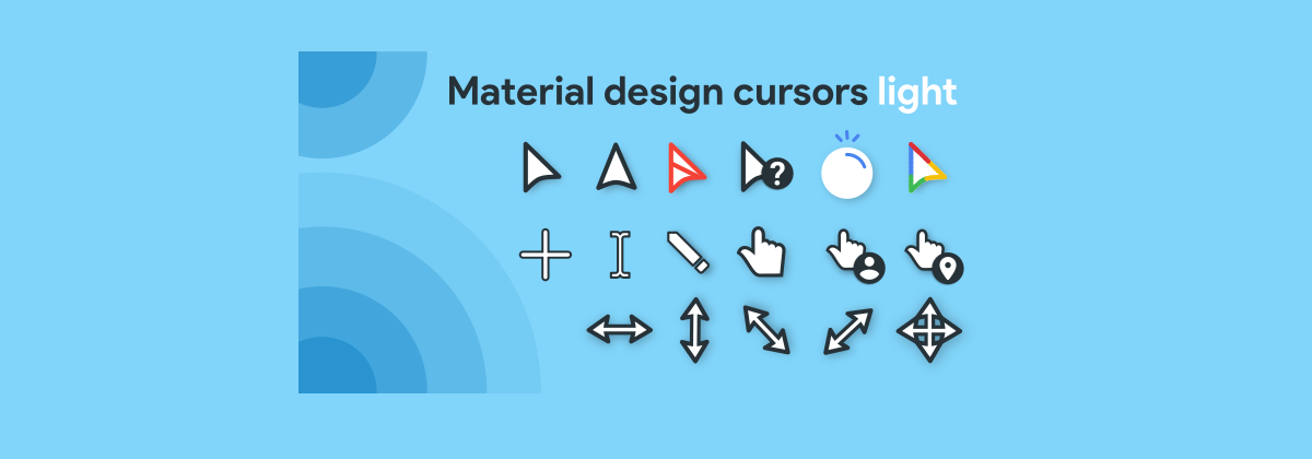 Material Design Cursors Light       Google