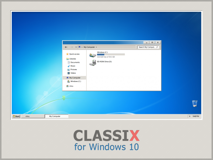 ClassiX — классическая тема для Windows 10