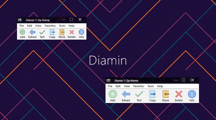 Diamin — темы для WinRAR и 7-Zip