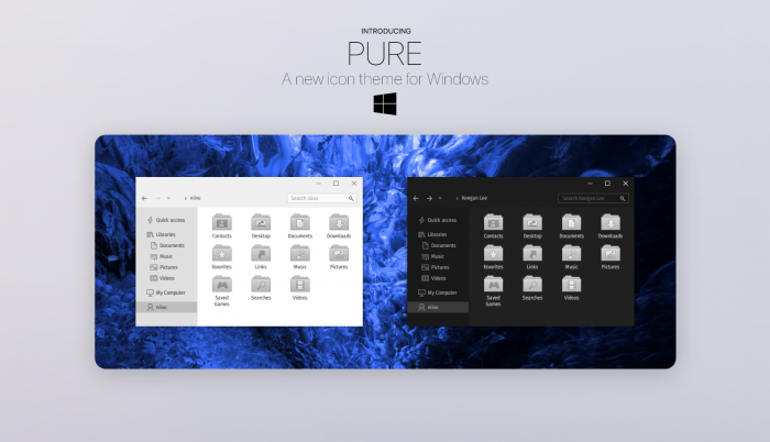 Pure Windows iPacks — классические иконки в двух версиях