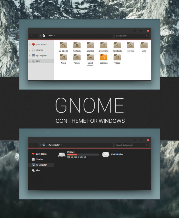 Gnome-icon-theme — системные иконки из мира Linux