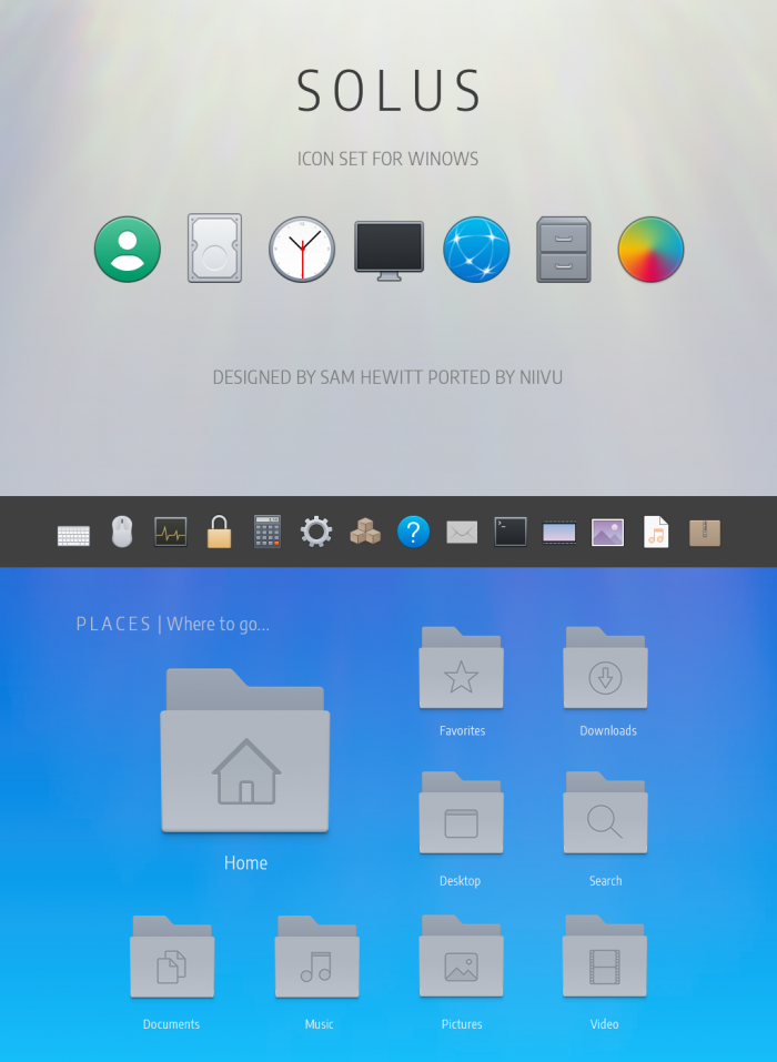 Solus Icon Theme — стильные системные иконки