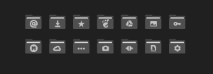 Dark Folder Icon — тёмные иконки папок в материальном стиле
