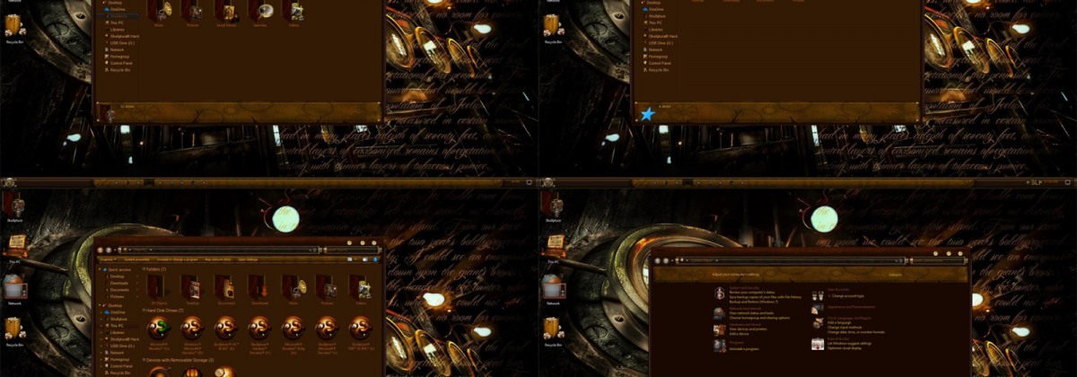 Steampunk Theme — набор тем, иконок, курсоров и обоев