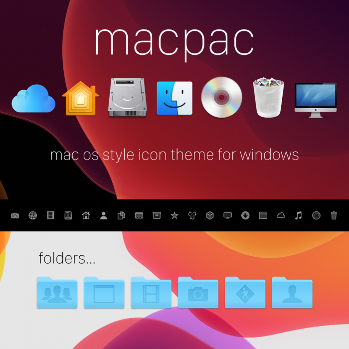 macpac — иконки в стиле новейших версий macOS