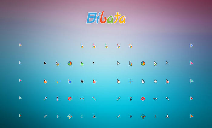 Bibata — современные цветные курсоры