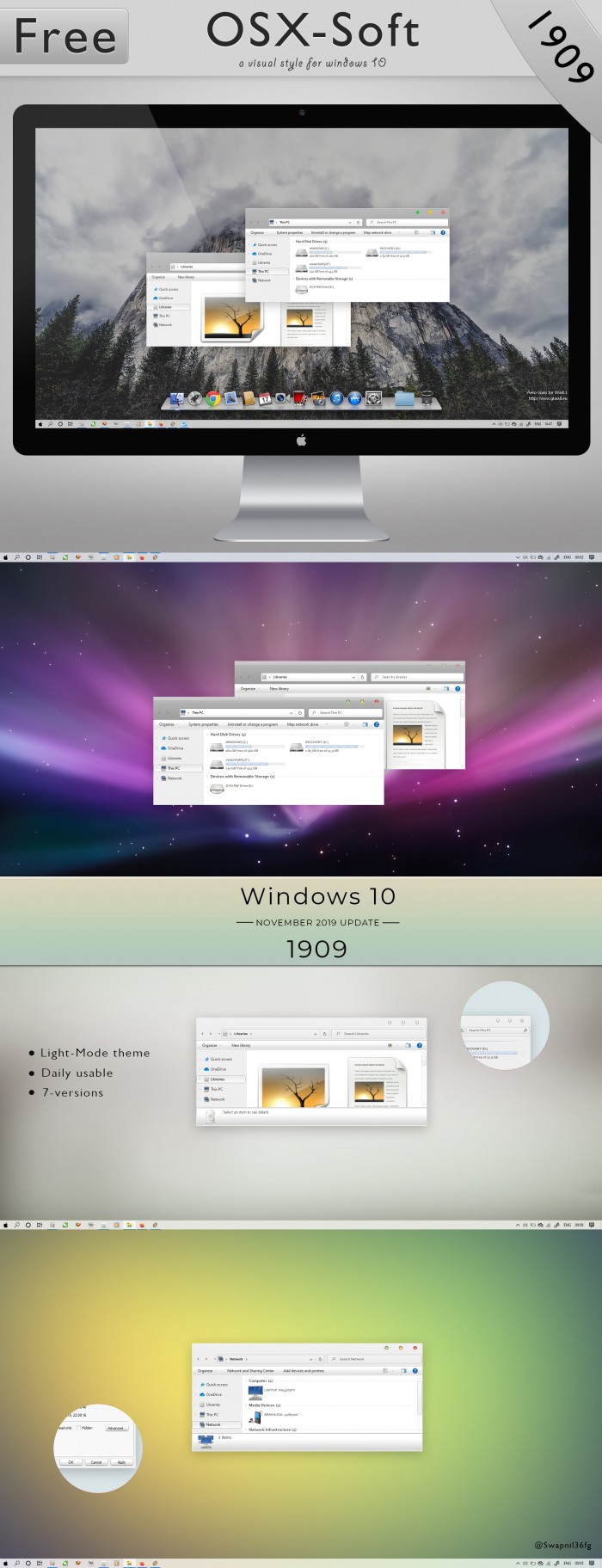 Mac-osx-soft — светлые темы для поклонников дизайна Apple