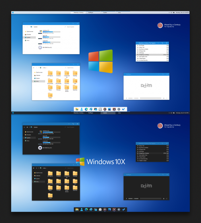 10X Windows 10 — лёгкая тема в духе новой системы