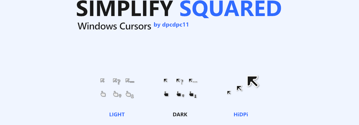 Simplify Squared — «угловатые» курсоры