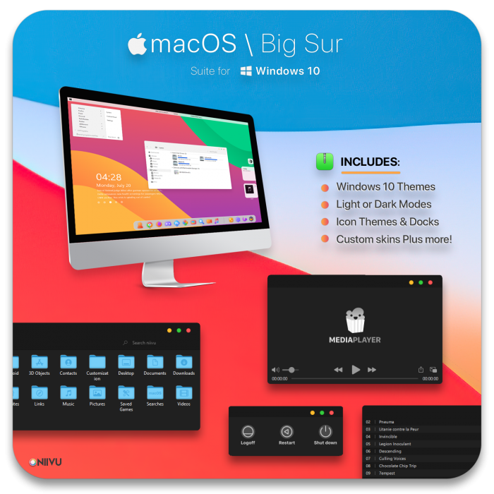 Big Sur — набор тем и скинов в духе новейшей версии macOS